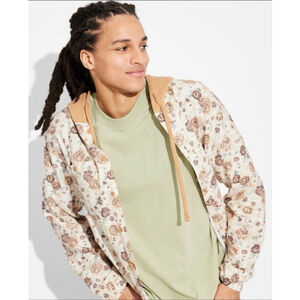 🌿 Men’s Hooded Long Sleeve Button-Down Shirt – Original Use™ XL NWT